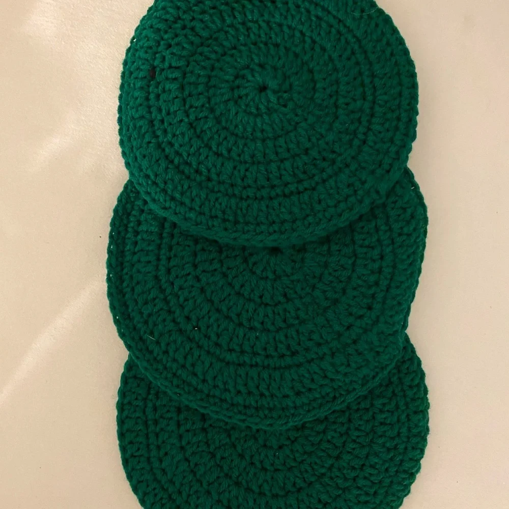 Watermelon Crocheted Pot Holders ~set of 3 🍉